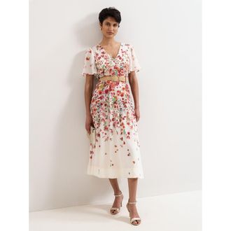 Phase Eight Petite Lovette Dress in Cream at Nordstrom, Size 12