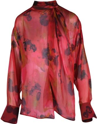 Victoria Beckham Blusa de Gasa - Blouses & Shirts - Mujer - Multicolor - S