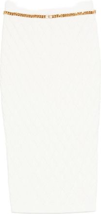 Elisabetta Franchi Knitted Midi Skirt