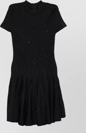 Balmain ribbed sequin mini dress