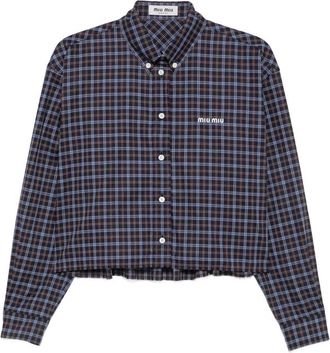 Miu Miu Plaid Shirt