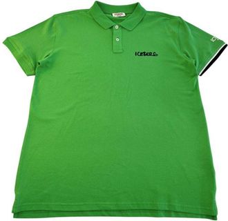 Iceberg Mens Polo Shirt Short Sleeves - Green Cotton - Size X-Large