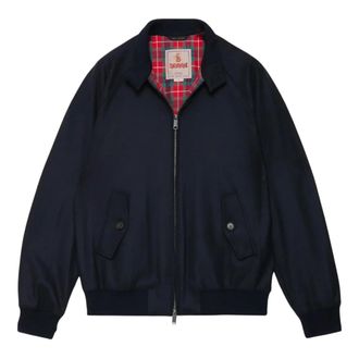 Baracuta Ongevoerd G9 Melton - Heren - Jassen - Blauw - Maat: 3XS