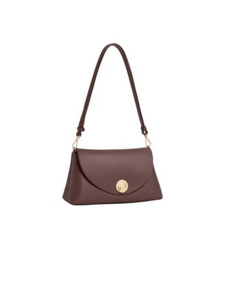 Coccinelle Womens Shoulder Bag Berry-Winter Rose Bovine Leather - Shoulder-Bags Berry/winter