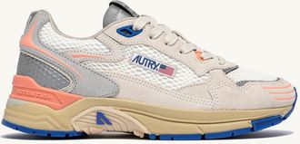 Autry SNEAKERS HYPERWAY IN MESH E SUEDE BIANCO E PEACH PINK