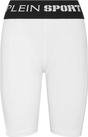 Plein Sport Jogging Push Up Leggings Basic - Dames - Korte sportbroeken - Wit - M - Polyester - Fitness