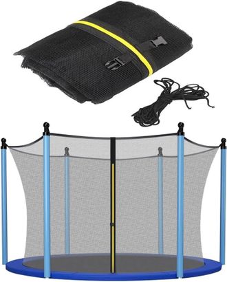 OEM Red De Seguridad De Repuesto Para Cama El&aacute;stica - Resistente A Los Rayos Uv - 6 Postes - Di&aacute;metro: 244, 366, 427 Cm - F&aacute;cil Montaje - Puerta De Entrad