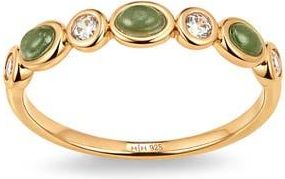 Made by Mary Aura Ring in Gold Vermeil /Green at Nordstrom, Size 10