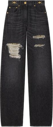 Versace Loose-fit Jeans - Dames - Loose Fit Jeans - Zwart - W25 - Jeans