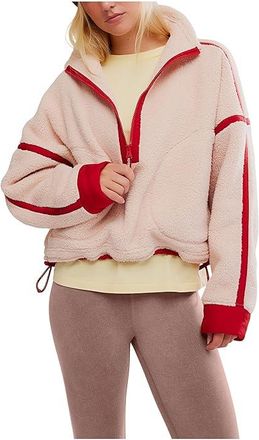Free People Movement Mountain High 1/2 Zip Womens Coat Ballet Slipper Combo : LG (Womens 12-14), Polyester