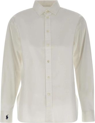 Polo Ralph Lauren Oversize katoenen overhemd - Dames - Overhemden - Wit - M - Katoen - Overhemden