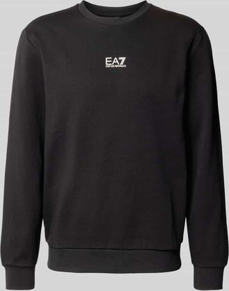 Emporio Armani Sweatshirt mit Label-Detail in Black, Größe XXXL
