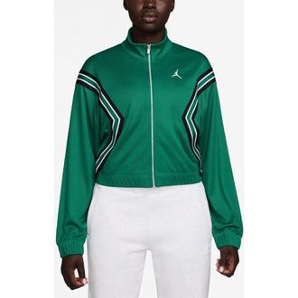 Nike Jordan Brooklyn Track Jacket in Malachite/Sail at Nordstrom, Size X-Small