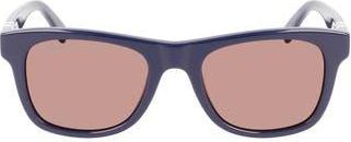 Lacoste 52mm Modified Rectangular Sunglasses in Blue at Nordstrom Rack