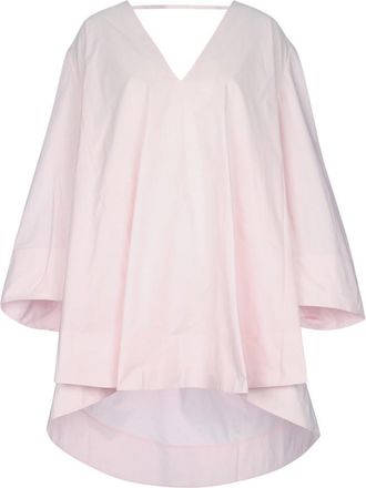 Jacquemus Light Pink V-Neck Mini Dress