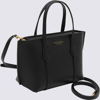 Tory Burch Black Leather Perry Mini Tote
