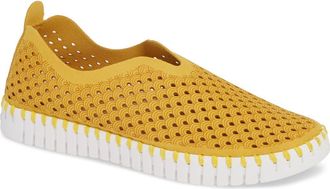 Ilse Jacobsen Tulip 139 Perforated Slip-On Sneaker in Golden Rod at Nordstrom, Size 10Us