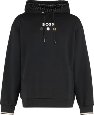 HUGO BOSS Hombre, Sudaderas, Negro, Talla: M