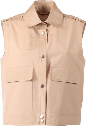 PESERICO Tailored Sleeveless Flap Pocket Vest