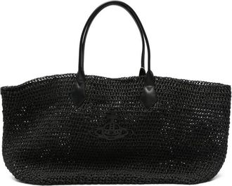 Vivienne Westwood Orb-plaque Woven Tote Bag