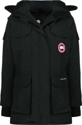 Canada Goose Zwarte Dons Hoodie Jas - Dames - Winterjassen - Zwart - M - Jassen