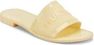 Hunter Marina Slide Sandal in Yellow 700 at Nordstrom, Size 10