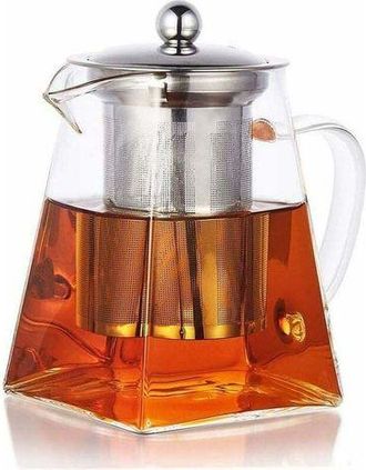 OEM Tetera De Cristal Fei Yu De 350 Ml Con Colador Extra&iacute;ble De Acero Inoxidable (500 Ml)