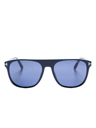 Tom Ford Eyewear Lionel-02 geometric-frame sunglasses - unisex - Acetate - 55 - Blue