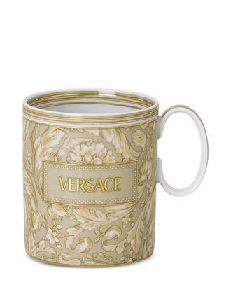 Versace Barocco mok met bloemenprint (30 ml) - Beige
