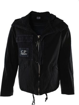 C.P. Company Blauwe Herenjas 50 Fili Gum - Heren - Zomerjassen - Blauw - S - Katoen - Jassen