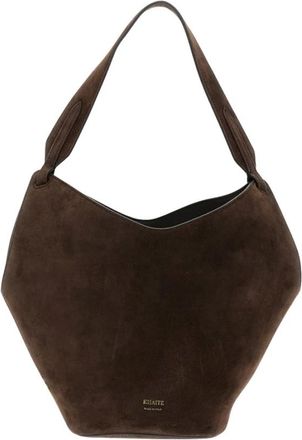 Khaite Lotus Tote - Dames - Schoudertassen - Bruin - ONE Size - Leer - Tassen