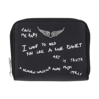 Zadig&Voltaire Mini ZV Grained Graffiti - Accessories - Mujer - Negro - ONE SIZE