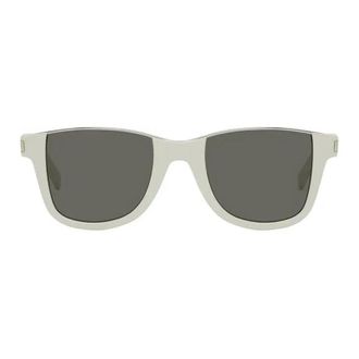 Saint Laurent SL51CUT003 Square Full Rim Sunglasses - White