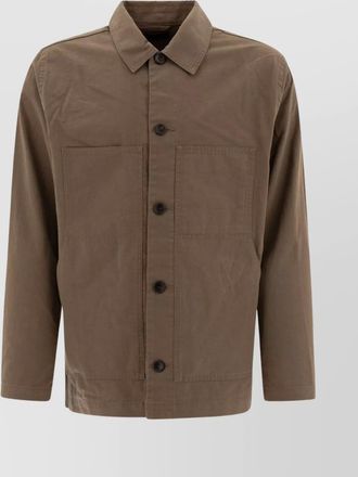 Vince collared design large pockets long sleeves