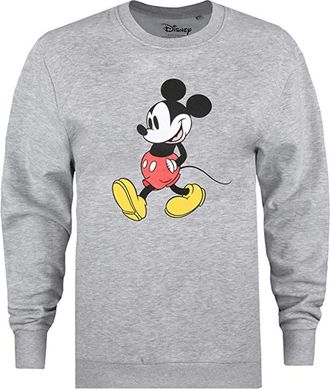 Disney Dames/Dames Strides Mickey Mouse Gewassen Sweatshirt (Grijs)