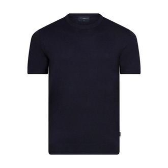 Cavallaro Round-neck Knitwear, male, Blue, Size: XL Milo Tee