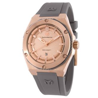 Technomarine Coral Quartz Rose Gold Dial Ladies Watch TM-416081