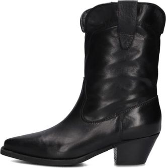 Notre-V Cowboylaarzen - Dames - Cowboylaarzen - Zwart - 37 EU - Leer - Schoenen