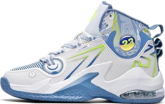 Generic Mens Fashion Basketball Shoes Breathable Comfortable Rebound Durable Grasping Sports Training Boots Walking Shoes(Blue,5.5 UK)