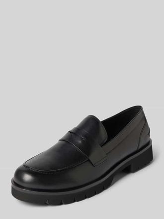 H&ouml;gl Loafers aus Leder mit profilierter Sohle in Black, Gr&ouml;&szlig;e 39