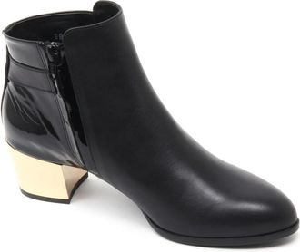 Hogan Elegante enkellaars met hak - Dames - Laarzen met Hak - Zwart - 36 1/2 EU - Su&egrave;de - Schoenen