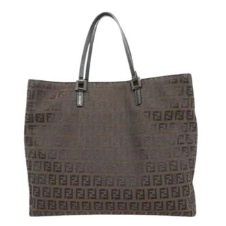 Fendi Pre-owned Tote Bags, female, Brown, Size: ONE SIZE Pre-owned Nylon fendi-bags