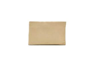 AllSaints Bettina Clutch Clutch Womens Handbags Mellow Yellow, Cotton/Leather