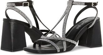 Madden Girl Mooree Dress Sandals Womens Black Ankle Strap Strappy HTAT1101