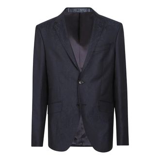 Etro Heren, Pakken, Blauw, Maat: M Leer