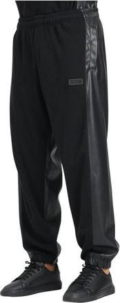 Versace Jeans Couture Zwarte sportieve joggerbroek eigentijdse stijl - Heren - Sweatpants - Zwart - M - Broeken
