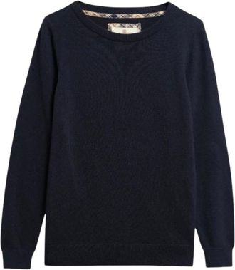 Barbour Pendle Crew Knit - - Knitwear - Donna - Blu - M