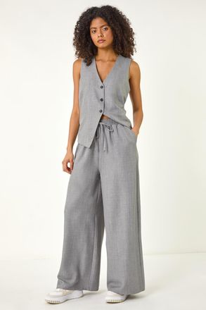 DUSK Elasticated Waist Wide Leg Trouser