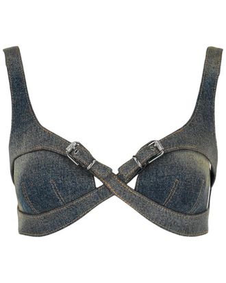 Givenchy Crisscross Denim Top