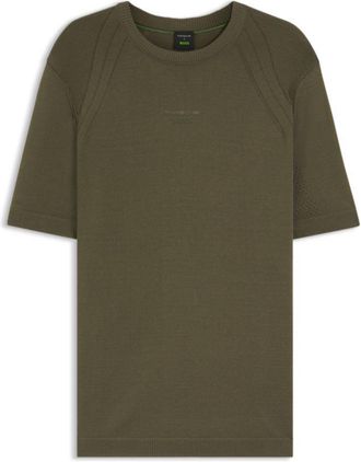 BOSS Porsche x short-sleeved sweater with logo print